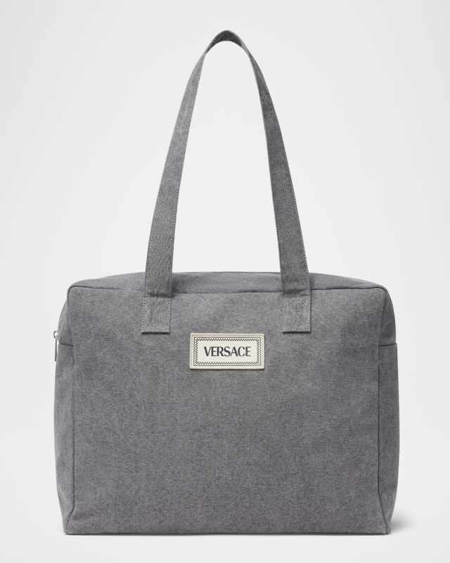 Vintage Logo-Patch Diaper Bag